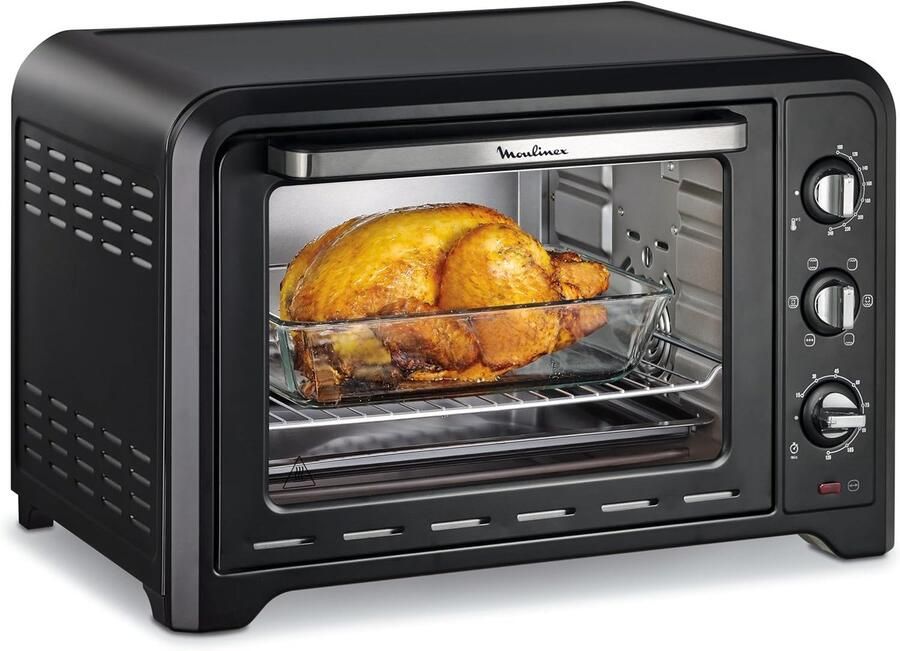 Elektrische Oven Mini Oven Lekker Koken Met Pizza Steen 39 Liter Zwart