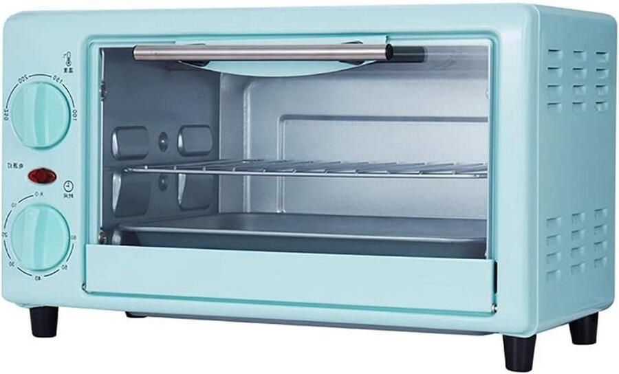 Elektrische Oven Mini Oven Huishoudelijk Gebruik Meerdere Kookfuncties 10 Liter Zwart
