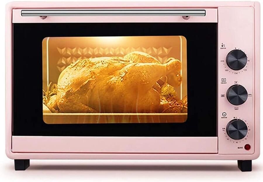 Elektrische Oven Multifunctionele Keuken Gerechten Bereiden Instelbare Temperatuur 40 Liter Capaciteit Zwart