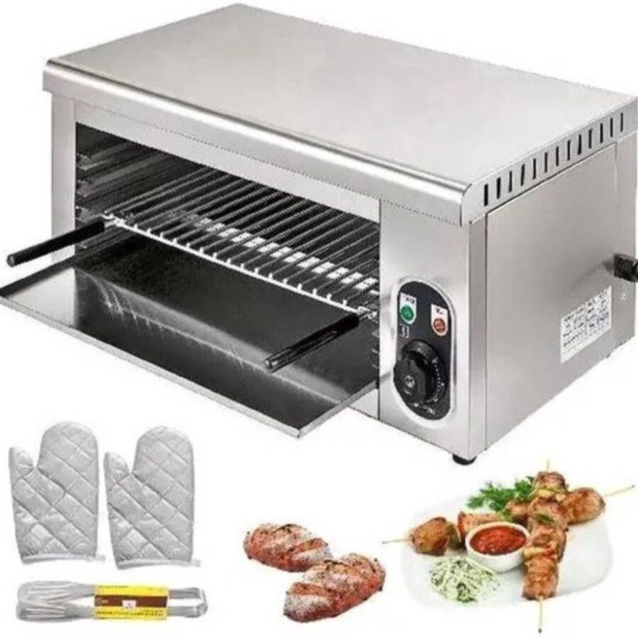 Elektrische Oven PRO RVS Grill en Pizza Oven 2KW