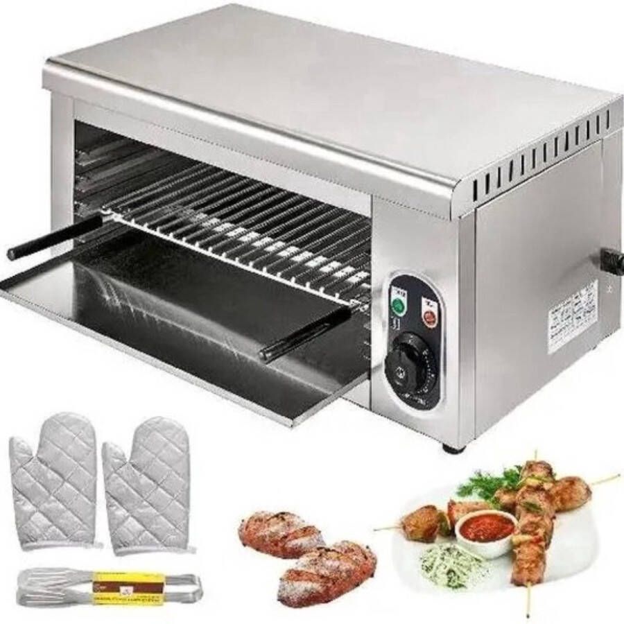 Elektrische Oven PRO RVS Grill en Pizza Oven 2KW