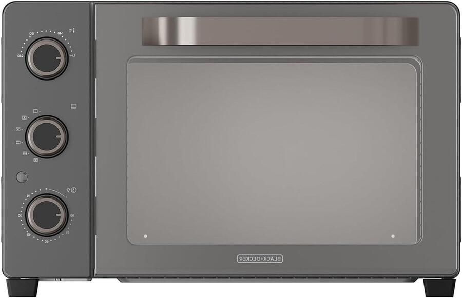 Elektrische Oven Tafeloven Convectie Thuis Koken Dubbel Glas 30 Liter Zwart