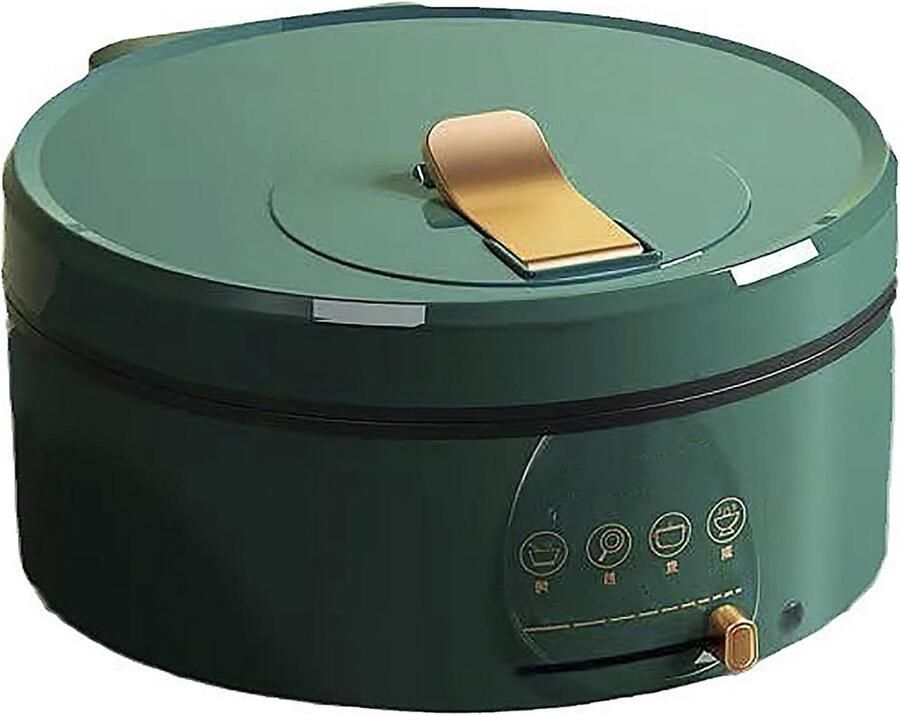 Elektrische Pan Indoor Grill Snelle Maaltijden Antiaanbaklaag 23x19x7 cm Groen