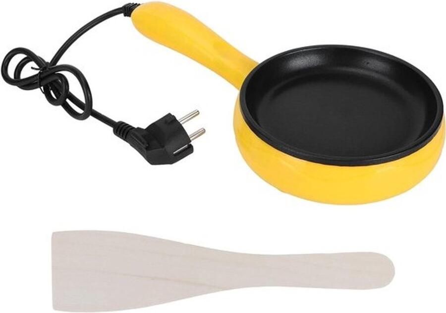 Elektrische pan Mini-koekenpan Ontbijt bereiden Antiaanbaklaag 350 Watt Zwart