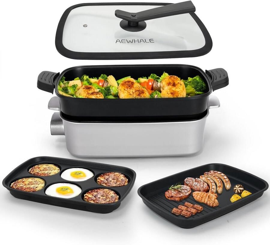 Elektrische Pan Party Pan Hapjespan Koken