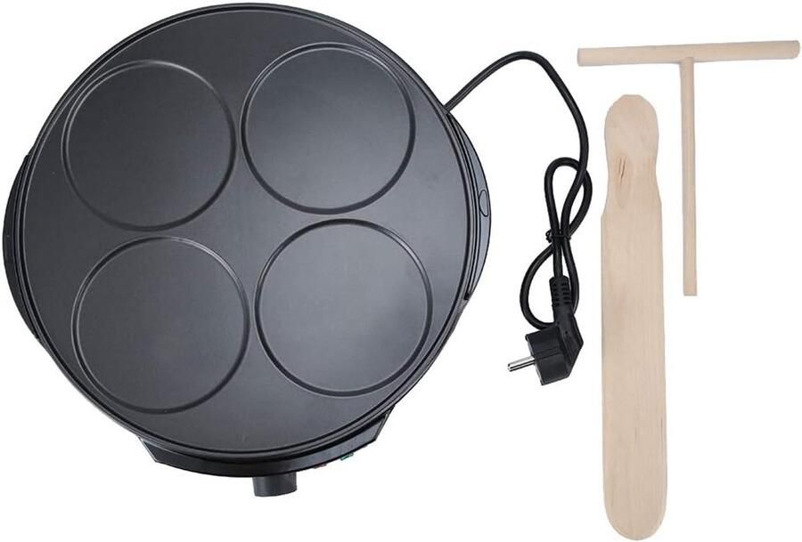 Elektrische Pannenkoeken Machine Crêpe Maker Bakpan Keuken Thuis Benodigdheden Variabele Temperatuurregeling 33 x 6.1 cm rood