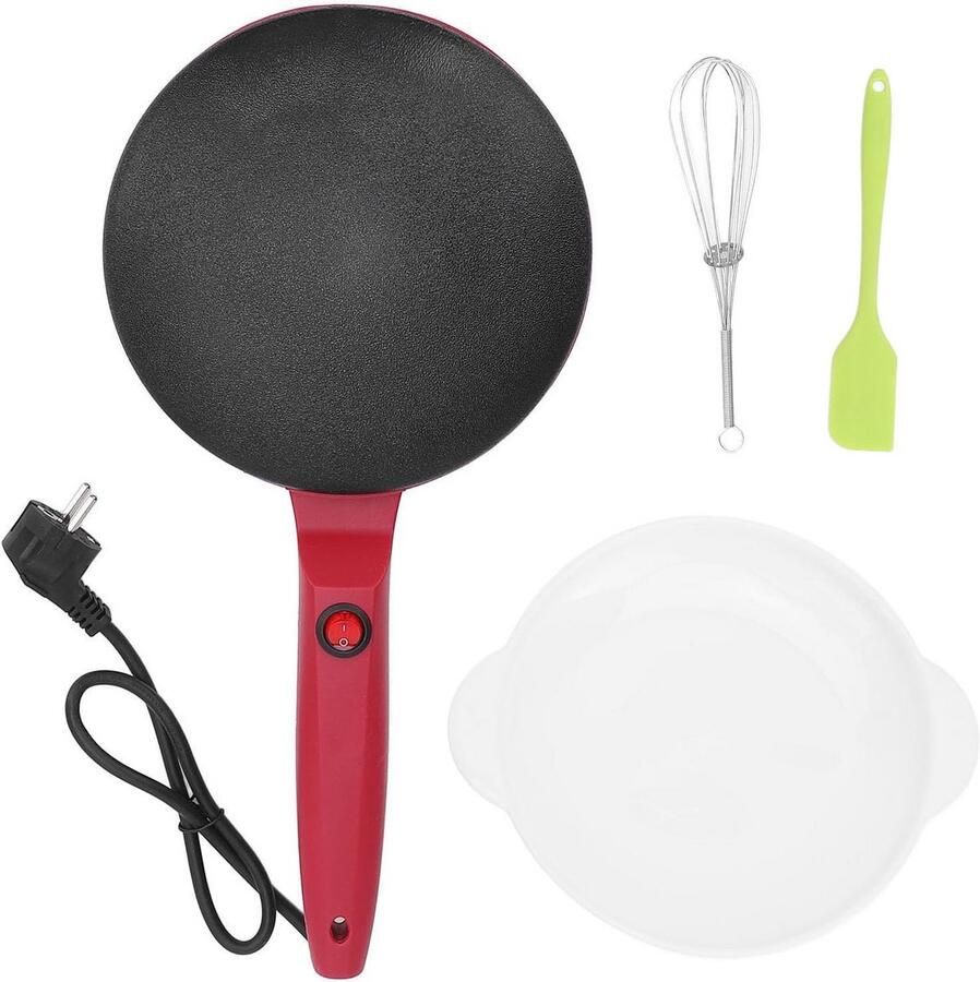 Elektrische Pannenkoekenmachine met Automatische Temperatuurregeling 20cm