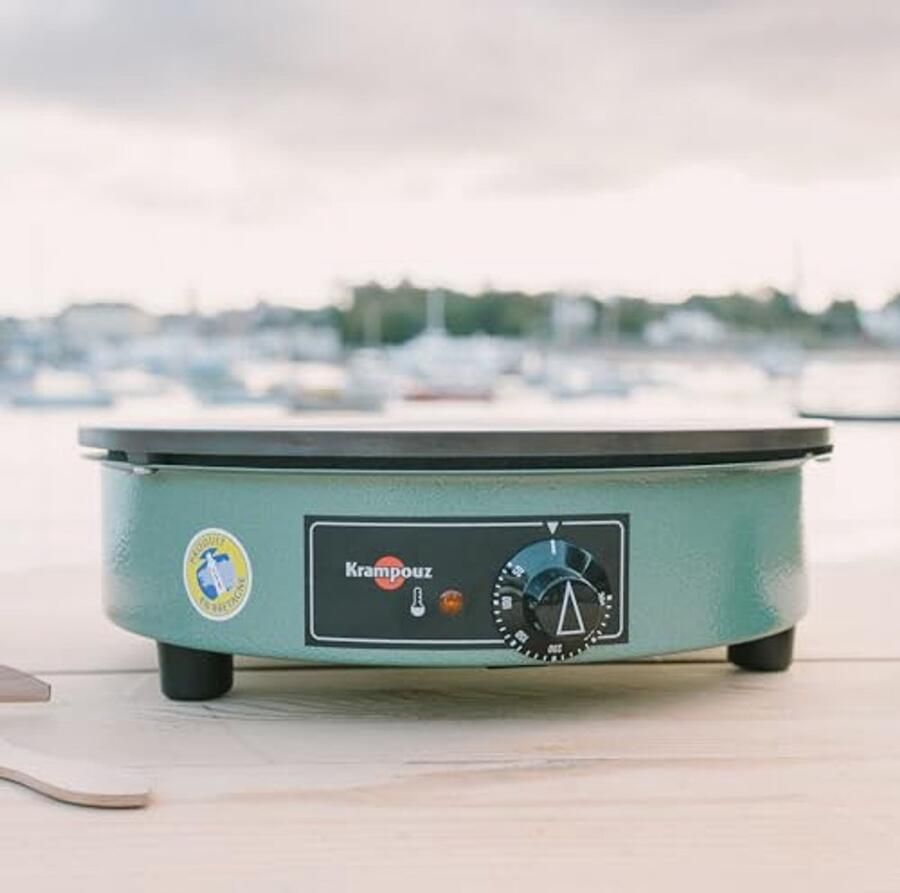 Elektrische Pannenkoekenmaker Billig 40 cm Gietijzeren Plaat voor Traditionele Bretonse Pannenkoeken