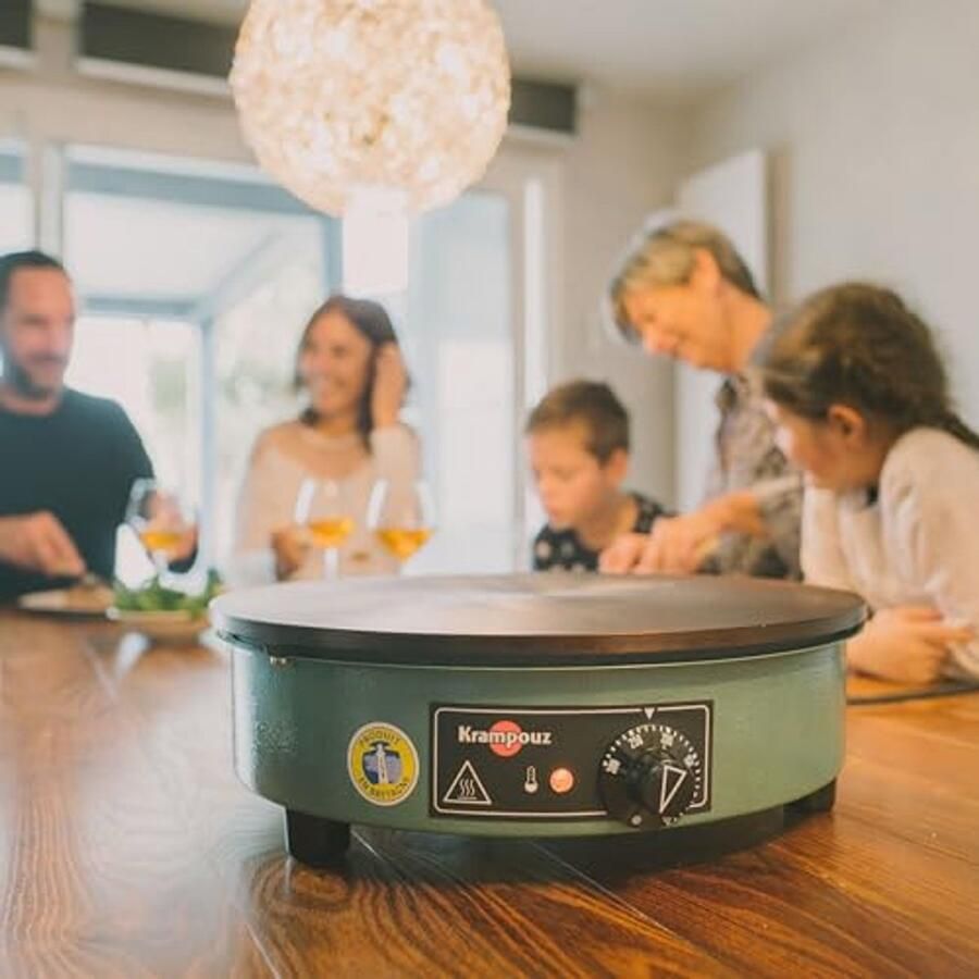 Elektrische Pannenkoekenmaker Billig 40 cm Gietijzeren Plaat voor Traditionele Bretonse Pannenkoeken - Foto 3