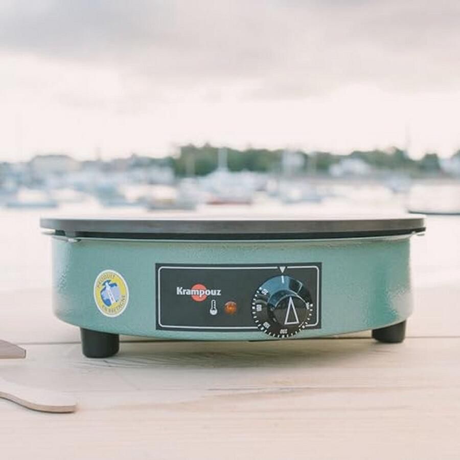 Elektrische Pannenkoekenmaker Billig 40 cm Gietijzeren Plaat voor Traditionele Bretonse Pannenkoeken - Foto 4