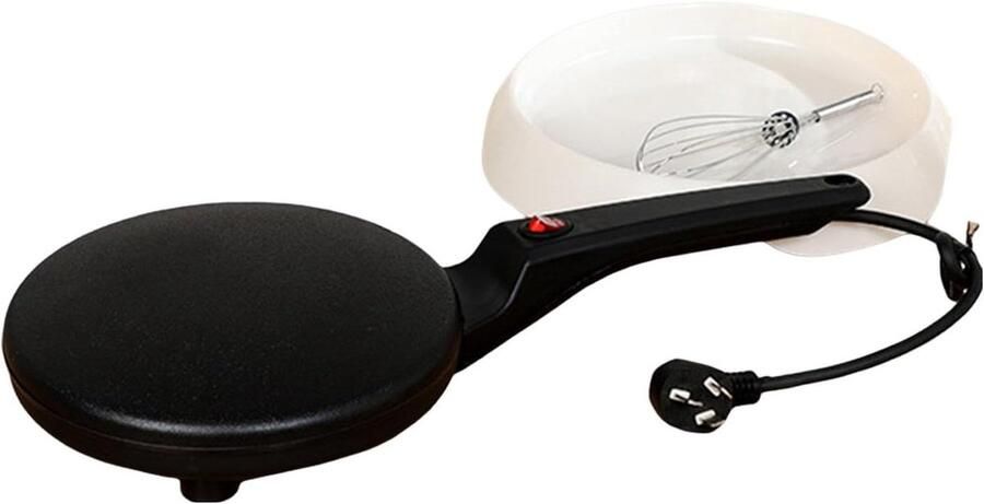 Elektrische Pannenkoekenmaker Crêpe Pan Snelle Snacks Maken Gelijkmatige Warmte 46 x 20 cm
