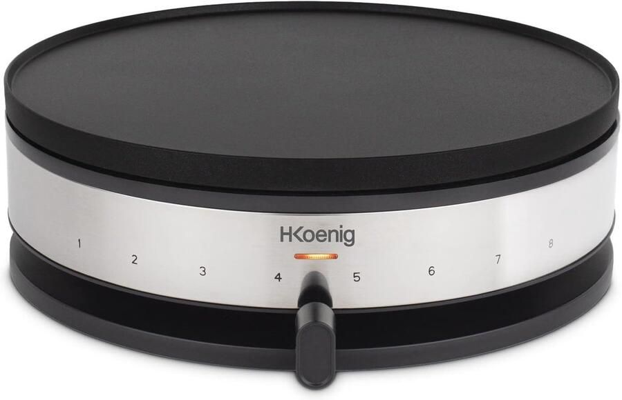 Elektrische Pannenkoekenpan 2-in-1 met Omkeerbare Grill en Instelbare Thermostaat