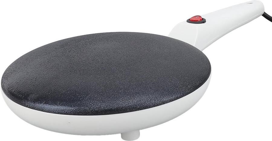 Elektrische Pannenkoekenpan Crêpe Maker Ontbijt Maken Automatische Temperatuurregeling 20 cm Kookoppervlak Zwart