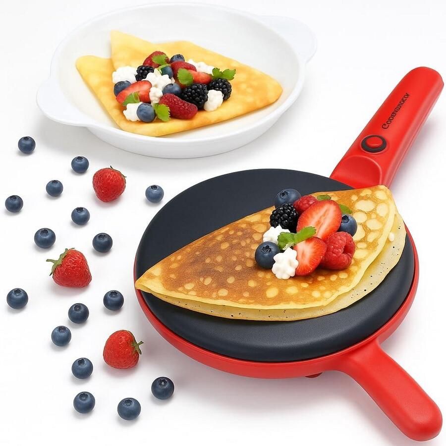 Elektrische Pannenkoekenpan met Antiaanbaklaag voor Perfecte Pannenkoeken