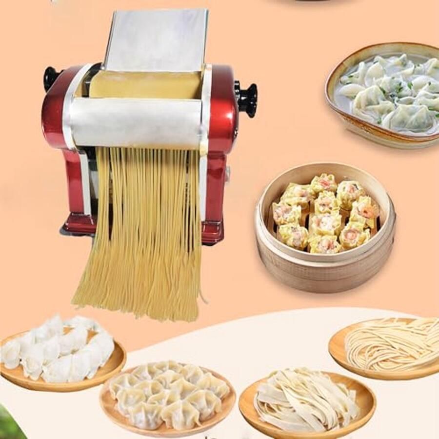 Elektrische Pastamachine voor Thuisgebruik 2-in-1 Deeg persen en Snijden