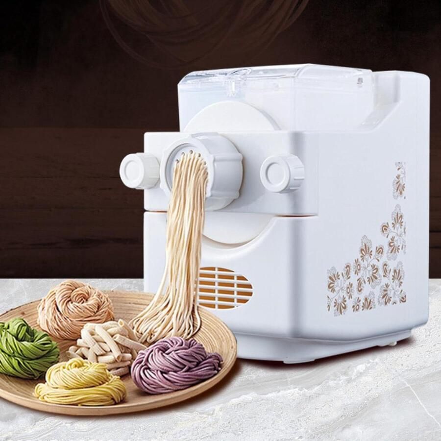Elektrische Pastamaker Automatische Machine Thuis Pasta Maken 9 Vormen Snel 500g Bloem Wit