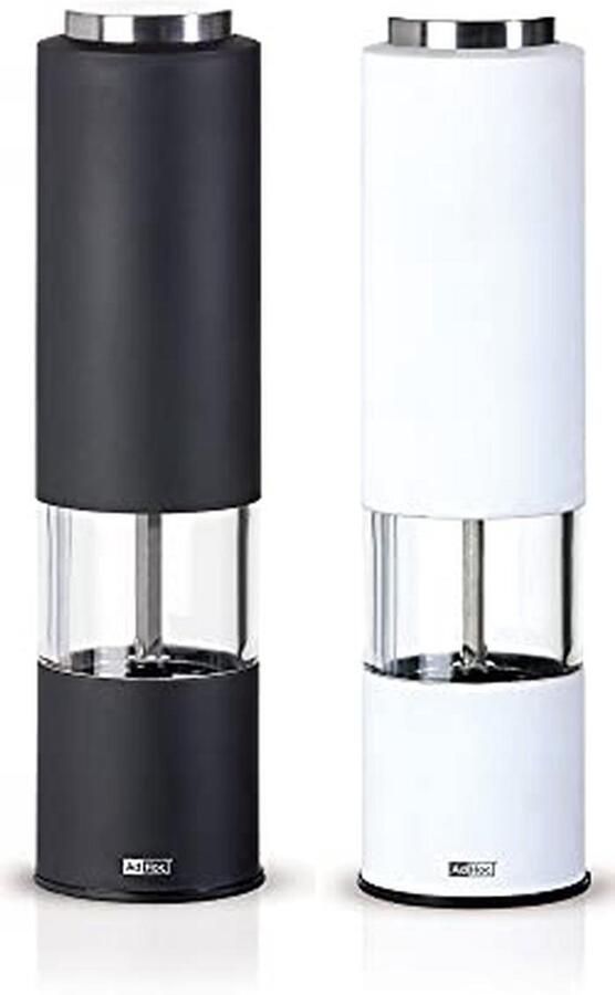 Elektrische peper- en zoutmolen met LED-licht en keramisch maalwerk