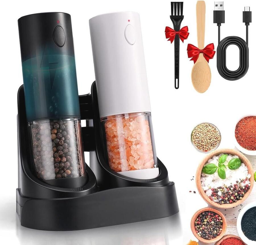 Elektrische Peper- en Zoutmolenset met Opladen en LED-verlichting