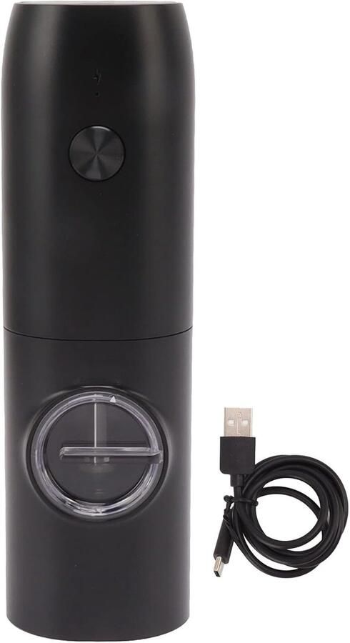 Elektrische Pepermolen Automatische Zoutmolen Kruiden Malen USB Oplaadbaar LED 18cm Hoog