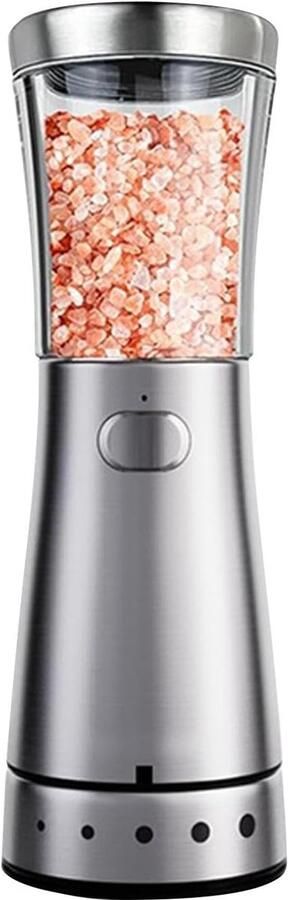 Elektrische Molen Zout Peper Molen Keuken Gebruik Vijfmaal Instelbaar 18.8cm Hoog Multicoloured
