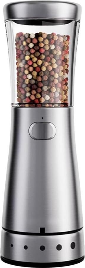 Elektrische Pepermolen Oplaadbare Molen Kruiden Malen Vijf Maalgroottes 18.8 cm Hoog