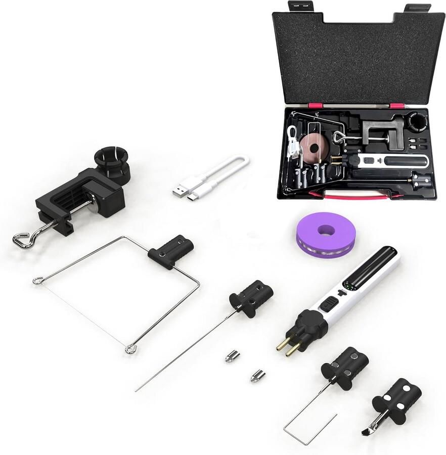 Elektrische piepschuimsnijder 5-in-1 Professionele schuimsnijder met USB-oplading