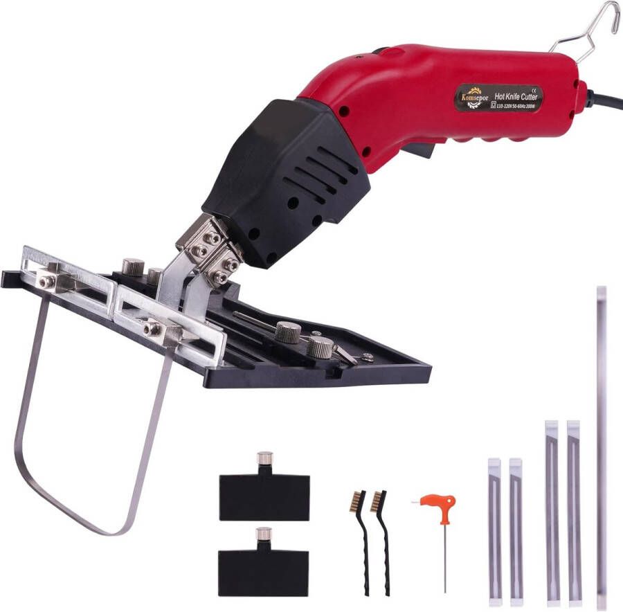 Elektrische piepschuimsnijder met hete-mes en koelsysteem Ideaal voor styropor en schuim