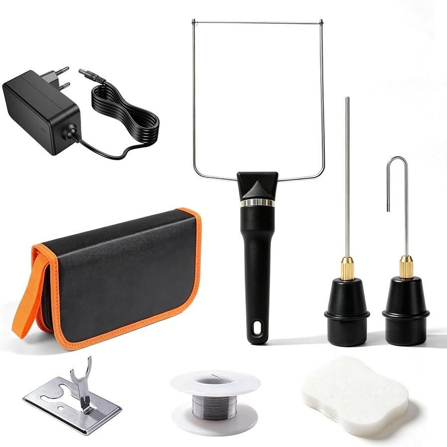 Elektrische Piepschuimsnijder Zwart 3-in-1 Snijsysteem voor Modelbouw en Creatieve Projecten
