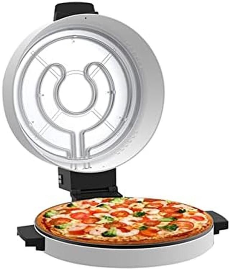 Elektrische Pizza Oven Binnenbakmachine Keuken Thuis Bakken Antiaanbaklaag 12 Inch Zwart - Foto 1