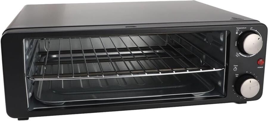 Elektrische Pizzaoven Keukenoven Snelle Pizza's Bakken Instelbare Temperatuur 30cm Pizza Zilver