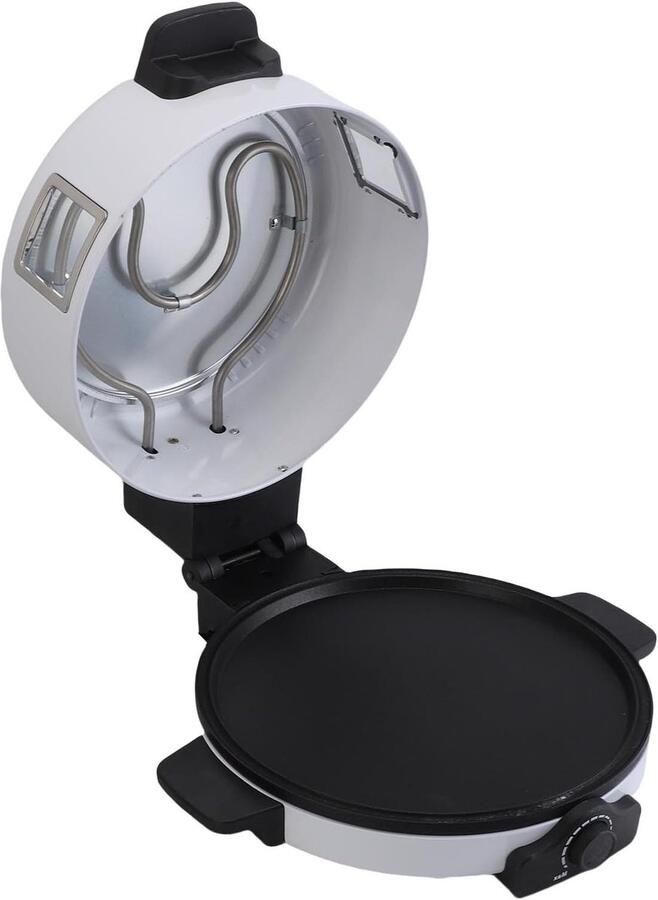 Elektrische Pizzaoven Pizza Maker Snel Pizza Bakken Snelle Verwarming 2000W 30 cm bakplaat Zwart