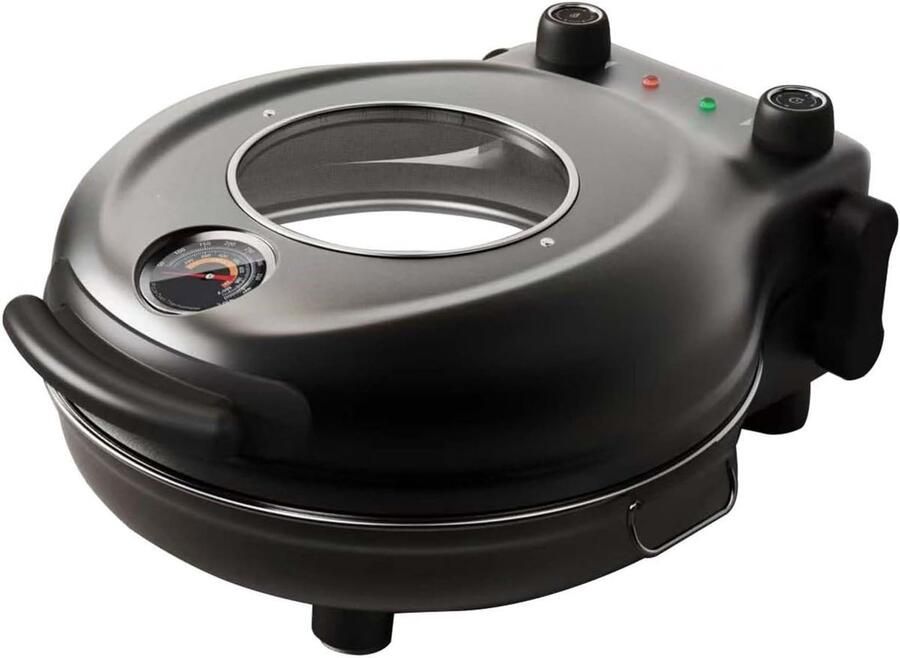 Elektrische Pizzaoven Steenoven Pizza Maker Zelfgemaakte Pizza Bakken Dubbele Verwarming Instelbaar 30cm Steen