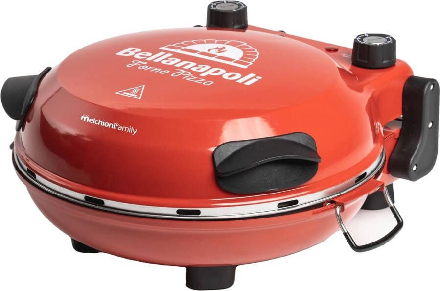 Elektrische Pizzaoven voor Authentieke Napolitaanse Pizza's 1200 W Rood