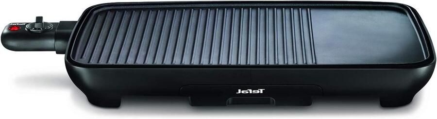 Elektrische Plancha Grill Bakplaat Grill Binnen Grillen Antiaanbaklaag 1300 cm² Zwart