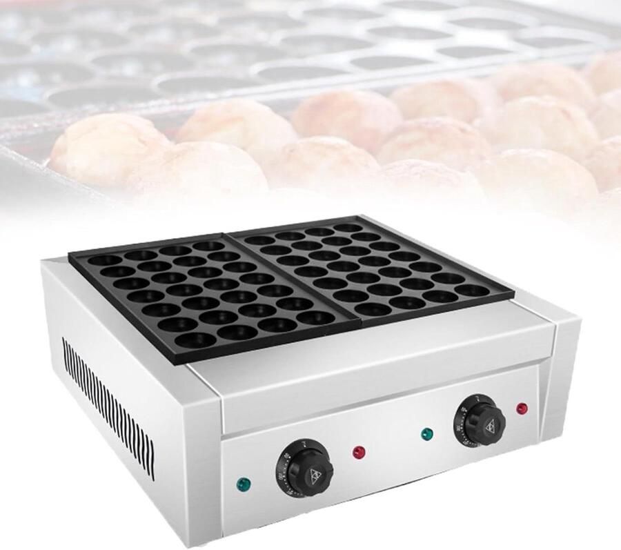 Elektrische Poffertjespan Poffertjesapparaat Mini Pancake Maker Professionele Horeca ie Gelijkmatige Hitte