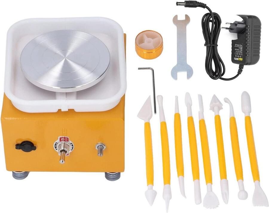 Elektrische Pottenbak Machine Keramiek Draaischijf Keramiek Maken Afneembare Kuip 10cm Draaitafel Goud