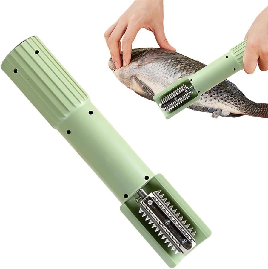 Elektrische Rasp Automatische Keukenrasp Snel Groenten Snijden Draagbaar Anti-spat Design 24.5 cm Lengte Groen