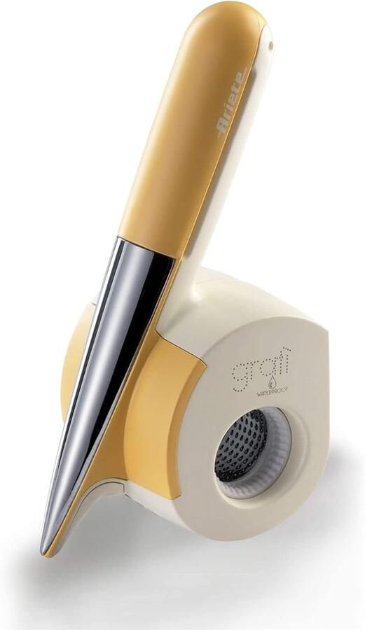 Elektrische Rasp Draadloze Kaasrasp Snel Ingrediënten Raspen Volledig Waterdicht 13x11x26 cm Geel Crème