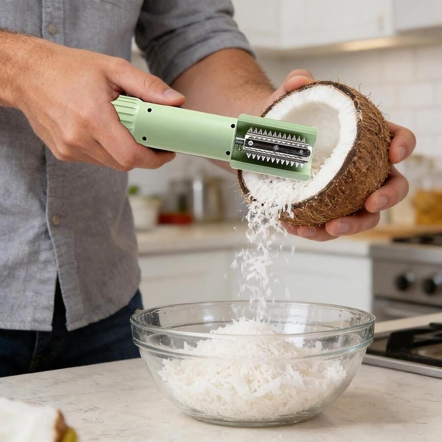Elektrische Rasp Keukenapparaat Foodsnijder Groenten Snijden Draadloos Eenvoudig 24.5 cm Groen