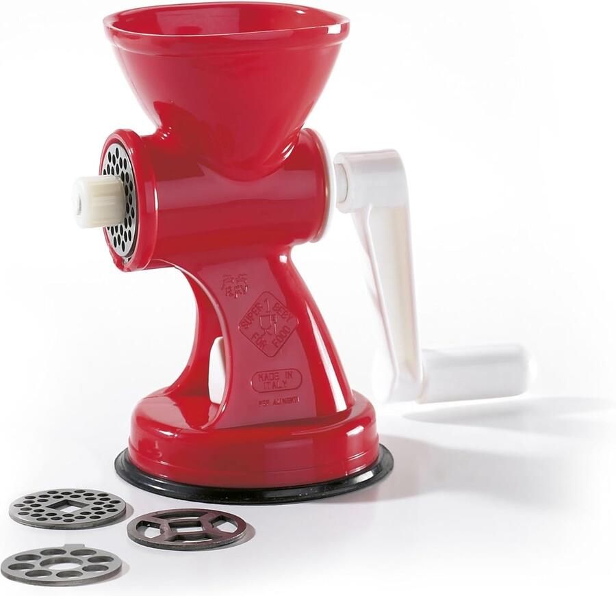 Elektrische Rasp Keukenmachine Groenten Snel Ingrediënten Bereiden Vaatwasserbestendig 46 x 35 x 45 cm Rood