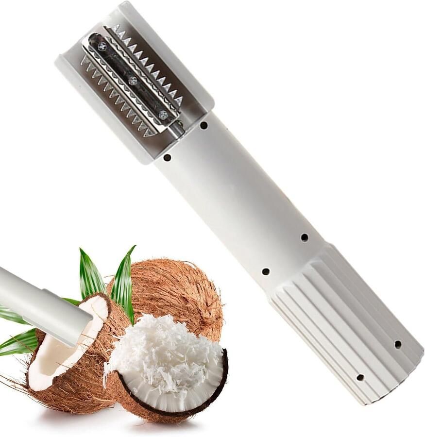Elektrische Rasp Keukenrasp Automatisch Groente Salades Maken Draadloos Fruit Schillen 24.5x4.5 cm Romig