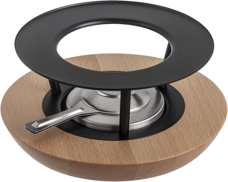 Elektrische Rechaud Fondue Warmhouder Gezellig Tafelen Gemaakt in Zwitserland 137 Kilogram Bruin