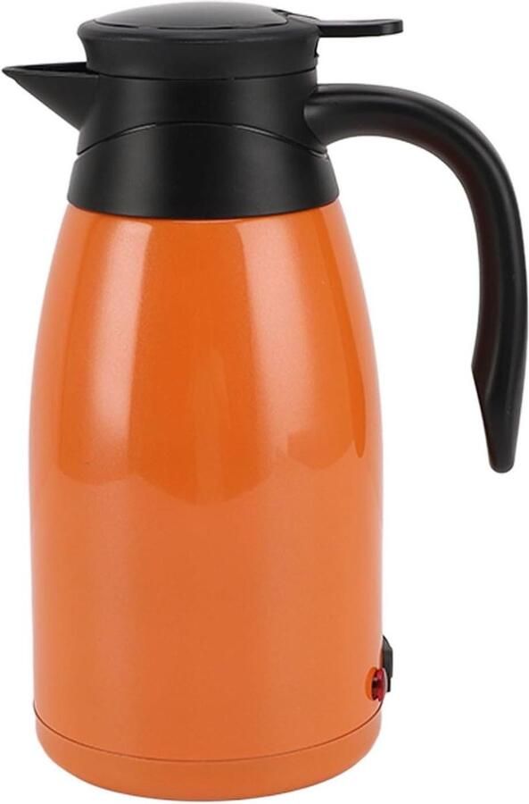 Elektrische Reisketel Draagbare Waterkoker Water Koken Onderweg Anti-spat Ontwerp 1.4 Liter Oranje
