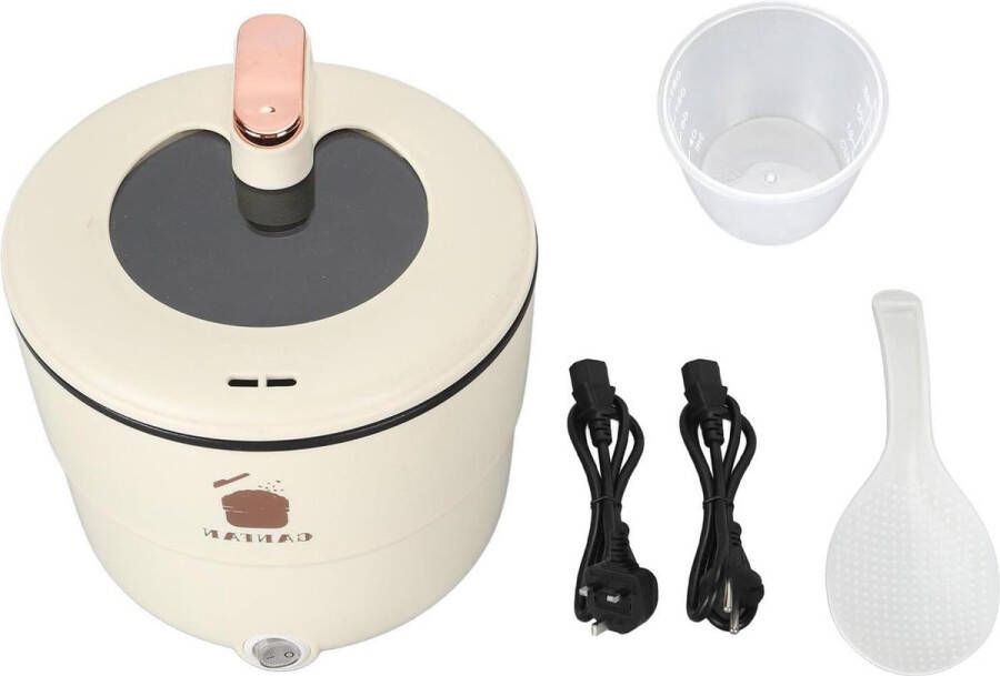 Elektrische Rijstkoker Antiaanbaklaag 18 Liter Dubbele Laag Anti-verbrandingsbescherming Multifunctioneel Stomen EU-stekker