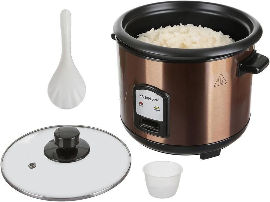 Elektrische Rijstkoker Automatische Koker Gemakkelijk Rijst Koken Automatische Warmhoudfunctie 1.5 Liter Capaciteit Goud