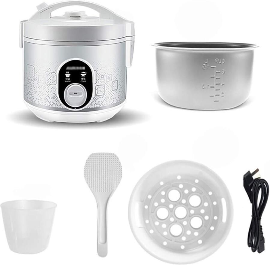 Elektrische Rijstkoker Multifunctioneel Kooktoestel Gemakkelijk Koken Automatisch Warm Houden 3L Capaciteit Zwart