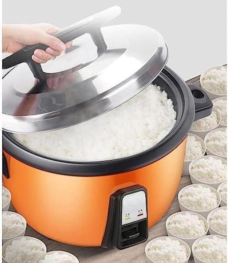 Elektrische Rijstkoker Stoomkoker Kantine Grote Keuken Antiaanbaklaag 23 Liter Zilver