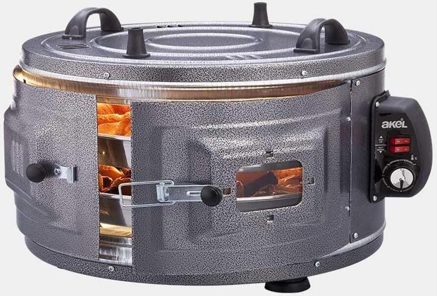 Elektrische Ronde Oven XL Pizzaoven voor Thuis en Buiten
