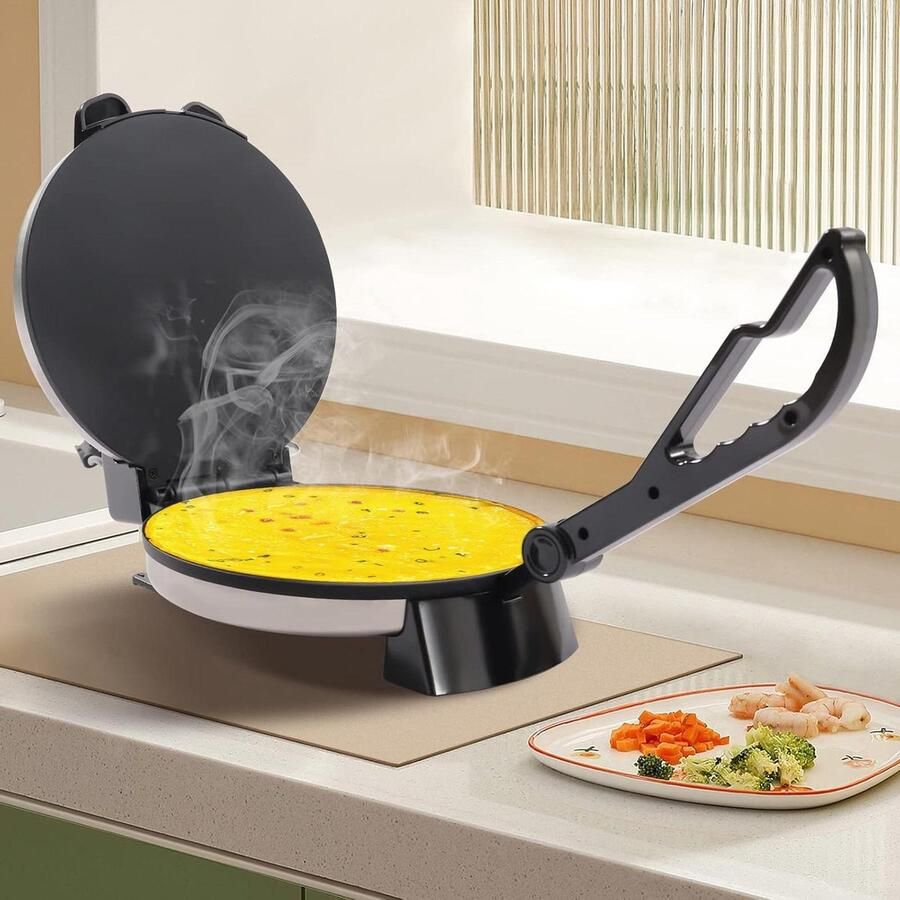 Elektrische Roti Maker Chapati Apparaat Tortillapers Thuis Broodjes Bakken Dubbelzijdige Verwarming