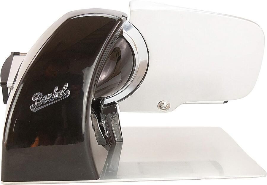 Elektrische RVS Slijpmachine Zwart Inclusief Handgemaakte Houten Snijplank